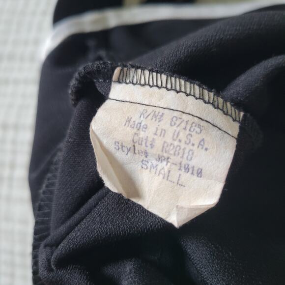 Vintage Y2K Ruby Rox S Dress Black White Halter Midi Contrast HiLow Minimalist - Picture 6 of 6